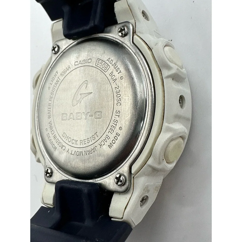 Casio Baby-G BGA-230SC 5508 New Battery World Time 42MM 7.5